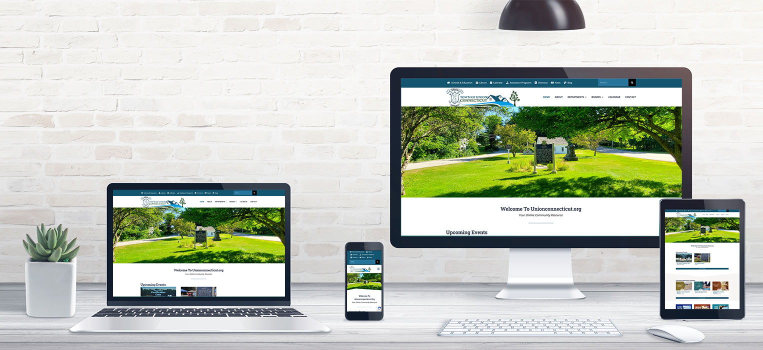 Custom Website for the Town of Union Connecticut